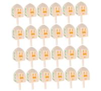 VOSAREA 20pcs Wooden Dreidels Hand Polished Chanukah Spinning Tops for Holiday Games Educational Enhancing Focus and Relaxation Traditional Festival Gifts