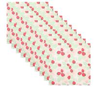 VOSAREA 20sheets Decorative Strawberry Printed Napkins Bright Colorful Party Table Napkins Household Festival Serviettes for Birthday Shower Wedding Reunions
