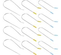 VOSAREA 24Pcs Hot Curler Clips Set for Hair Rollers, Replacement U-Shaped Pins in 1.9Cm, 2.54Cm 3.81Cm Sizes, Heat-Resistant Hair Clips for Women’S Styling and Salon Use