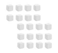 VOSAREA 24pcs Natural Calcium Turtle Grinding Stone for Reptiles and Terrestrial Animals, White Mineral Cube Does Not Pollute Water with Longer Life, for Fish Tank Use to Support Turtle