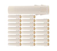 VOSAREA 24pcs White Candle Sleeves Lightweight Pp and Ps Material Fits Most Chandelier Bulbs Simple Clean Design Replacement Socket Covers for Home Décor