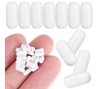 VOSAREA 25pcs Ptfe Magnetic Stir Bar White Stirrer Bars for Laboratory Mixing, Chemically Inert, Low-friction, 0.28 Inch, for Biological and Chemical Lab Applications