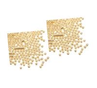 VOSAREA 2packs Golden Cake Decorating Sprinkles Metal for Cupcake and Cake Decoration for Festivals Parties and Home Baking Shiny Edible Sprinkle