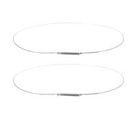 VOSAREA 2pc Stainless Steel Washer Door Seal Ring Spring Latch Lock for Front Load Washing Machine, 34cm Diameter, Versatile Design Meets Safety Standards