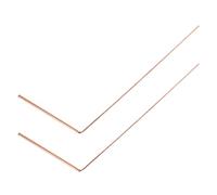 VOSAREA 2pcs 99.9% Pure Copper Divining Rods Single-head Flat Bead Dowsing Tools for Water Divination, Spirit and Treasure Hunting, Home Divining Accessories