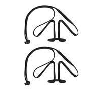 VOSAREA 2pcs Adjustable Mic Holder Neckworn Style with High Stability and Portable Design, Plastic and Metal Microphone Holder for Stage Performers and Hosts during Events the Go