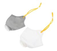 VOSAREA 2pcs Adjustable Small Dog Muzzle Anti-bite Comfortable Pet Mouth Cover Dustproof and Anti-fog Safety Muzzle for Chewing and Biting Control Random Color Random Color