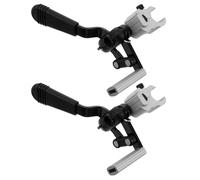 VOSAREA 2pcs Aluminium Alloy Wheelchair Hand Brake Lock Mechanisms with PVC Brake Pads Universal Compatibility for 22mm Tubing for Wheelchair and Transport Chair
