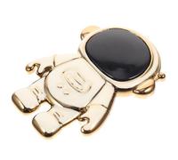 VOSAREA 2pcs Astronaut Shape Holder Desktop Mobile Phone Stand Folding Portable Abs Material Creative Lovely Design White Color for Store and Shopping Mall