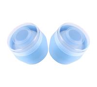 VOSAREA 2pcs Baby Talcum Powder Puff for Body with Blue Fluff Material and Pp Storage Boxes, Easy to Dry and Does Not Deform, Suitable for Baby and Kids Skincare