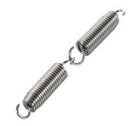 VOSAREA 2pcs Bass Drum Foot Pedal Spring Stainless Steel Silver Fits Most Bass Drum Pedals Easy to Assemble for Drumming Percussion Instrument Parts