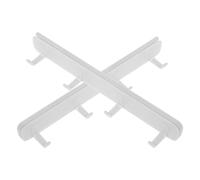 VOSAREA 2pcs Bathroom Row Hook Kitchen Row Hook Wall-Mounted Hanger White Abs Material Minimalist Contemporary Style Retractable Design Easy to Paste Space Saving for Small Space Back