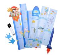 VOSAREA 2pcs Boys and Girls Growth Height Charts Removable Wall Rulers for Accurate Measurement Cartoon Design for Nurseries and Rooms