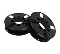 VOSAREA 2pcs Filament Spool Holder 3D Printer Filament Storage Rack Plastic Stable Design Compact Portable Black for Workshops and Homes