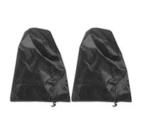 VOSAREA 2pcs Heavy Duty Fan Cover for 24 Inch Drum Floor Oxford Cloth | Black Dustproof Protector with UV Resistance and Lightweight Design for Workshop and Balcony Use