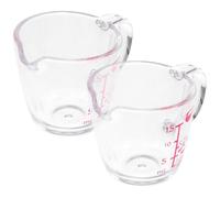 VOSAREA 2pcs Household Measuring Cups 15ml Wear-Resistant as Material Measurement Small Graduated Cups for Cooking and Drinking Kitchen Essentials