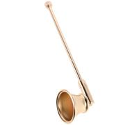 VOSAREA 2pcs Metal Candle Snuffer Extinguisher with Long Handle, Retro Bell-shaped Wick Fire Snuffer Tool, Safe Flame Extinguisher for Home and Aromatherapy Candles