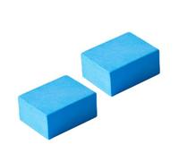 VOSAREA 2pcs Multi-Functional Cleaning Sponges Made of Synthetic Material for Kitchen and Bathroom Use, Reusable Blue Non-Scratch Sponges for Cleaning The Pan and Mirror