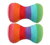VOSAREA 2pcs Plush Bone Shaped Dog for Medium Dogs, Safe and Wear-resistant Chew, for Rewarding Good Behaviour and Interactive Playing