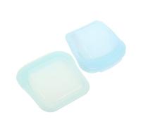 VOSAREA 2pcs Portable Reusable Silicone Pill Bags with Protective Seal Clear Travel Medicine Pouches Small Transparent Storage Pouches for Secure Medication Lightweight and Compact for