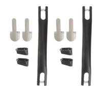 VOSAREA 2pcs Replacement Travel Suitcase Handle for Tool Cases and Boxes | Black Plastic Part, Pre-drilled Holes, Quick Swap Fit, Easy DIY Install for Frequent Repairers