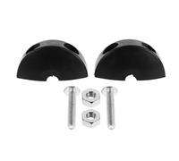 VOSAREA 2pcs Retractable Hose Reel Ball Stopper Bumper for 1/4 Inch Air Hose Black Rubber Adjustable Stopper Industrial Applications