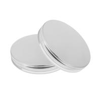 VOSAREA 2pcs Reusable Loose Powder Box Case with Mirror and Puff 3g Capacity Abs Material Chic Look Pretty Appearance Cosmetic Storage Not Easy to Break for Makeup and Women