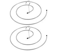 VOSAREA 2Pcs Spiral Shaped Drying Rack Rotatable and Space Saving Laundry Hanger Stainless Steel Spiral Hanger for Quilt Bed Sheet Blanket Bath Towel