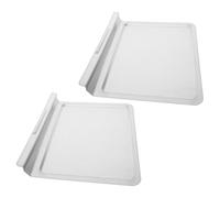 VOSAREA 2pcs Stainless Steel Oven Crumb Tray Replacement Electric Oven Drip Pan High Capacity Grease Catcher Baking Tray Compatible with Air Fryer and Bbq Grill