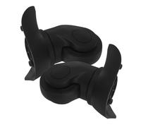 VOSAREA 2pcs Swivel Case Wheels Replacement for Luggage Suitcase Single-Row Black Trolley Wheel Pair for Spinner Bags