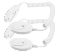 VOSAREA 2pcs Universal Remote Control Tether Anti-Lost Rope with Adhesive Self- Oval Hooks, Cable Security Lock for TV and DVD Remote Holder, No Drilling Required