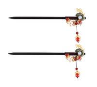 VOSAREA 2pcs Vintage Hair Sticks Metal Hair Forks with Antique Design, Practical Hairpin Accessories for Suitable for Photography and Ceremonies