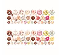 Vosarea 2pcs Wall Decals Removable Stickers Donut Design Detachable Stickers Classroom Decoration Art Room Decoration Children's Day Graffiti Wall Sticker Seal Label Decorate