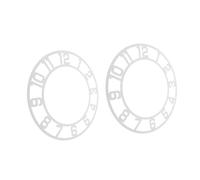 VOSAREA 2pcs Wall Sticker Digital Clock Wall Clocks Number Stickers Modern DIY Stick on White Acrylic