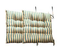 VOSAREA 2pcs Yellow Striped Pattern Seat Cushions for Office Chair, Polyester Material, Warm and Easy to Clean, Stylish Household Seat Pads for Home and Office Use