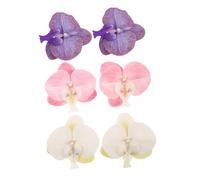 VOSAREA 3 Pairs Detachable Orchid Flower Shoe Clips for Vibrant Butterfly Charms Buckles for Wedding Bridal Sandals Use High Heel Embellishments Versatile Color