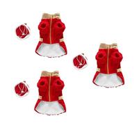 VOSAREA 3 Pcs Pet Costumes for Dog Cat Halloween Christmas Acrylic Material Mini Pet Clothes Dress up Party