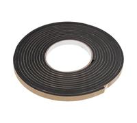 VOSAREA 3 Rolls Black Eva Foam Weather Stripping Tape 4mm Thick Self Adhesive Door Seal Strip 16.4ft X 10mm for Door Frames DIY Weatherproofing and Insulation