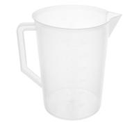 VOSAREA 3000ml Plastic Pitcher with Comfortable to Hold Handle and Graduated Surface for Oil Measure and Fluid Transfer, 3 Liter for Auto Repair
