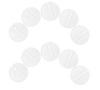 VOSAREA 30pcs Inch Plastic Figure Stands round Base for Action Figures and Miniature Models, Lightweight and Stable Support Structure for Home and Office Display