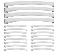 VOSAREA 30pcs Metal Hair Clips French Barrettes with Secure Grip and Easy Painting for DIY Crafting and Party Accessories, Silver Colour, 7cm Length, for School Projects and Stylish Hair