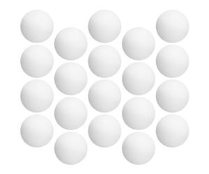 VOSAREA 30pcs MM White Ping Pong Balls for Table Tennis Practice and Games | ABS Seamless Shell, Finely Textured Surface, Stable Elasticity, Visibility for Birthday Parties and Family Tables