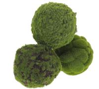 VOSAREA 3pcs Artificial Moss Ball Decorative Balls for Centerpiece Bowls Handmade Green Moss Fiber and Foam Material Practical and Lifelike Plant Topiary for Home and Stage Decoration
