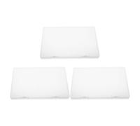 VOSAREA 3pcs Birth Certificate Organizer Boxes with Pp Plastic, Portable Document Storage Case for Longterm Preservation and Quick Content Confirmation, Suitable for Travel and Safe