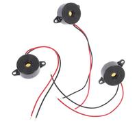 VOSAREA 3pcs Electric Buzzer Active Piezo Buzzer Continuous Alarm Ppo Material Wide Voltage Power Supply Sound Alarm for Electronics Reminder Projects with Sound Output ≥85db