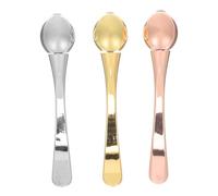 VOSAREA 3pcs Eye Cream Stick Spatula 3-in-1 Metal Portable Eye Roller, Safe to Use, Break Resistant, for Business Travel and Salon