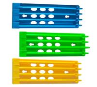 VOSAREA 3pcs Plastic Pigeon Foot Rings Holder Rack for Poultry Management Safe Storage for Racing Or Homing Pigeon Foot Rings Assorted Colour for Organised Loft Accessories