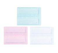 VOSAREA 3pcs Reusable Nail Drill Bits Storage Boxes Transparent Light Green Light Pink Manicure Grinding Head Organizer for Salon Home DIY Use