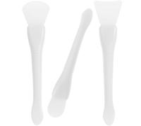 VOSAREA 3pcs Silicone Wax Spatulas Reusable Cleaning Spatulas Irregular Shape White Plastic Wax Seal Scrapers Clean and Healthy Designed Removal Tool