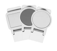VOSAREA 3pcs Stainless Steel Portable Money Clips with Strong Clipping Force, Compact Design and Easy to Carry for Convenient Office and Everyday Cash Management